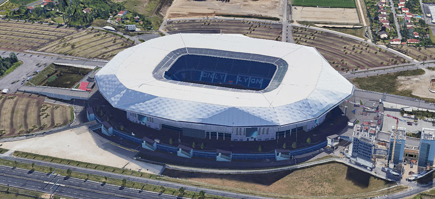 Stadio Parc Olympique Lyonnais di Lione
